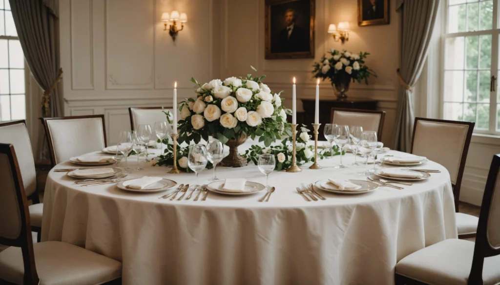 decoration table ronde mariage