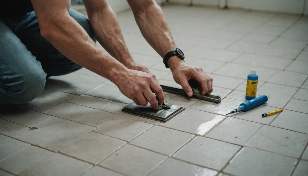 fissures dans les carreaux
