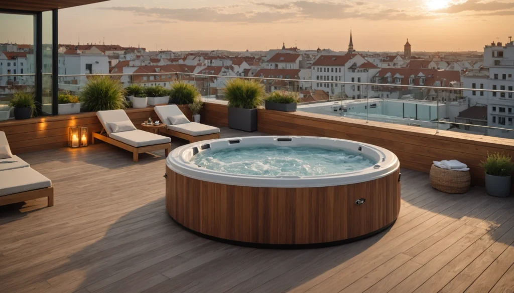 jacuzzi sur la terrasse